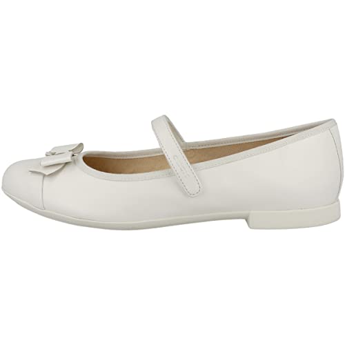 Geox Mädchen Jr Plie' Ballet Flat, Weiß, 31 EU von Geox
