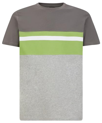 Geox Men's COL.Block T-Shirt, Smoked Pearl/Light M, Medium von Geox