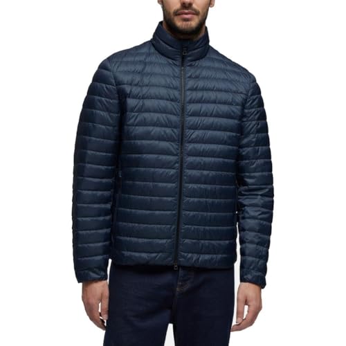 Geox Men's M Dereck Short Jacke Jacket, Sky Captain/Black, 54 von Geox