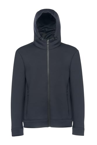 Geox Men's M Hood+Zip Sweater, Sky Captain, L von Geox