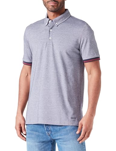 Geox Men's M Polo Oxford 2 Poloshirt, Sky CAPT/Brill WHT, S Geox Men's M Polo Oxford 2 Poloshirt, Sky CAPT/Brill WHT, S von Geox
