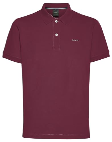 Geox Men's M Polo Shirt, Grape Wine, L von Geox