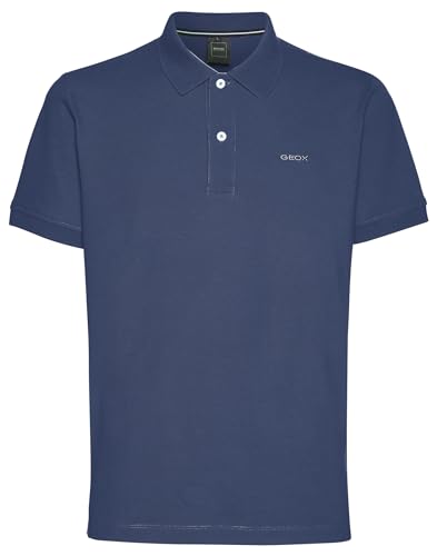 Geox Men's M Polo Shirt, Light Blue, XL von Geox