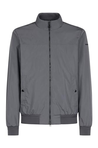 Geox Men's M Vincit Bomber JKT Jacket, Smoked Pearl/Black, 46 von Geox
