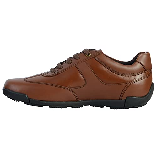 Geox Herren U Edgware A Sneaker, Cognac, 46 EU von Geox