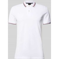 Geox Poloshirt mit Label-Stitching Modell 'Piquee' in Weiss, Größe XXL Geox Poloshirt mit Label-Stitching Modell 'Piquee' in Weiss, Größe XXL von Geox