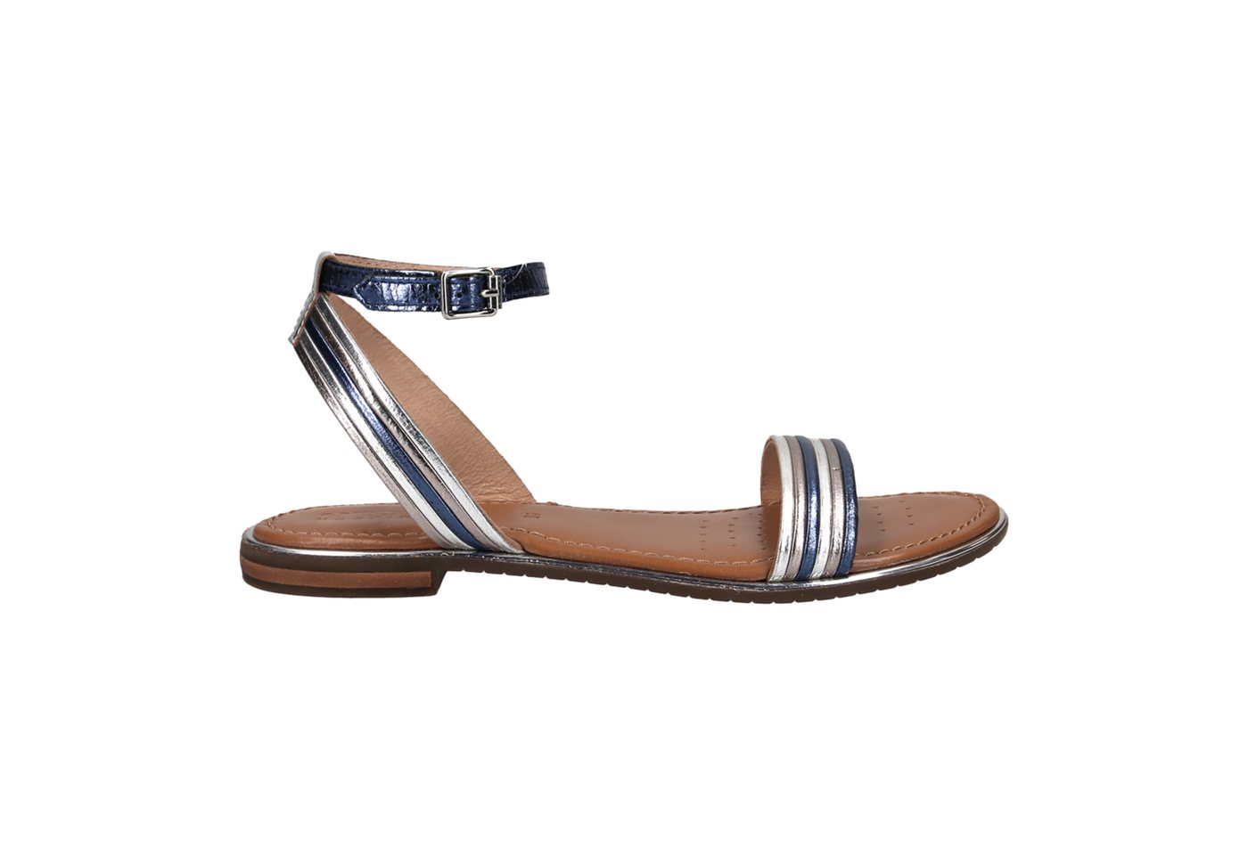 Geox GEOX SOZY PLUS, Sandaletten, Blau, metallik, Damen Sandalette von Geox