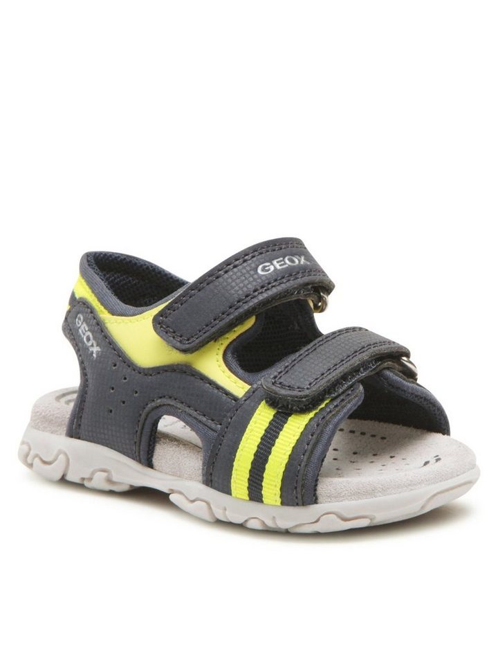 Geox Sandalen B Sandal Flaffee Boy B3559C000CEC4502 M Navy/Fluo Yellow Sandale von Geox