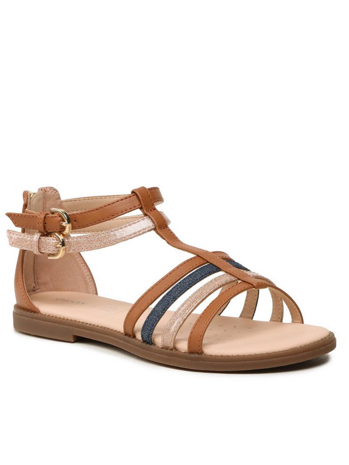 Geox Sandalen J S.Karly G. D J7235D 0BCKC C6N4B D Cognac/Avio Sandale von Geox