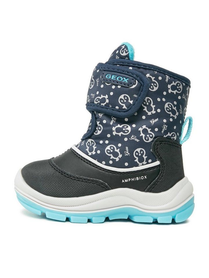 Geox Schneeschuhe B Flanfil Girl B Abx B263WG 0BCMN CF4N4 M Navy/Turquoise Schnürschuh von Geox