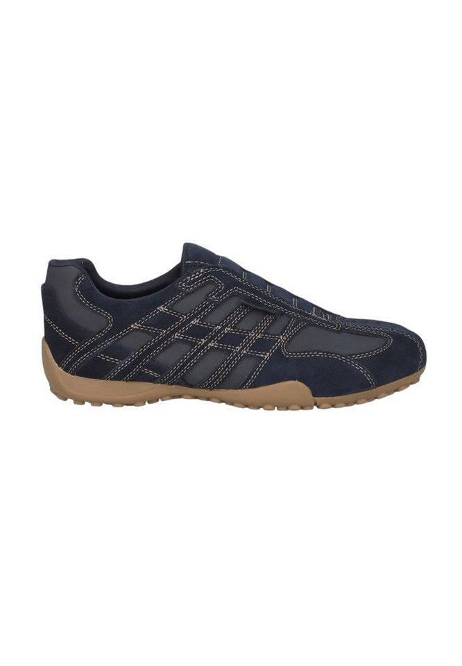 Geox Snake Original A (Veloursleder/Nubukleder) navyblau Herren Sneaker von Geox
