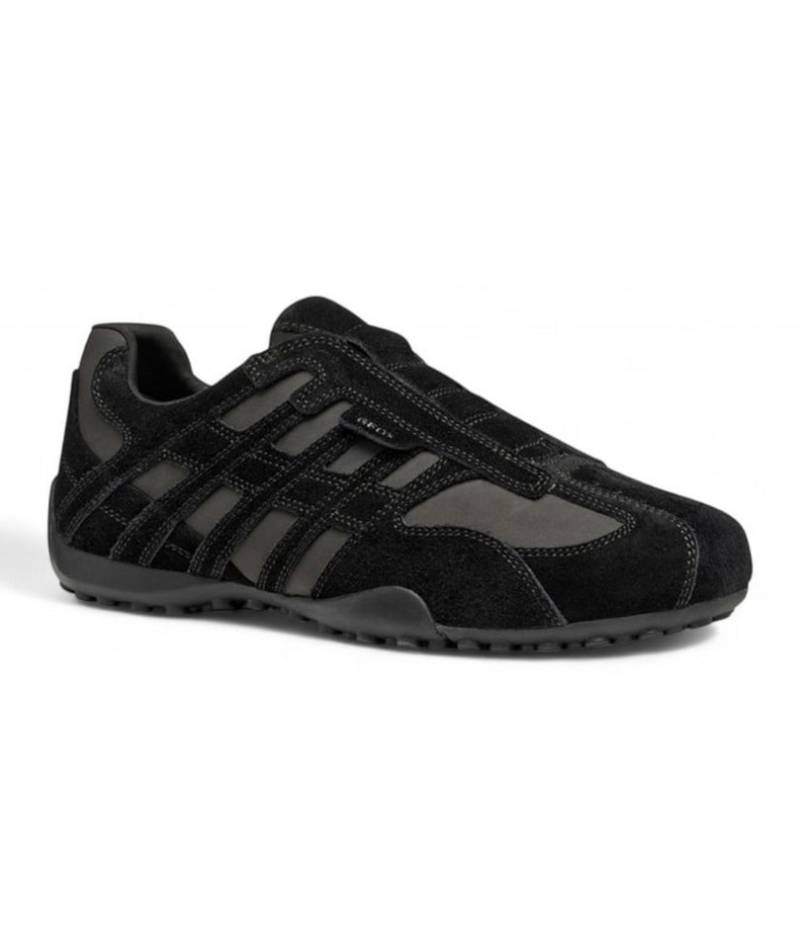 Geox Snake Original A (Veloursleder/Nubukleder) schwarz Herren Sneaker von Geox