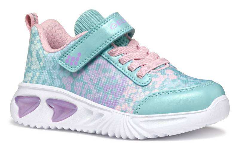 Geox Sneaker "J ASSISTER GIRL Blinkschuh", Halbschuh, Klettschuh mit Textilfutter von Geox