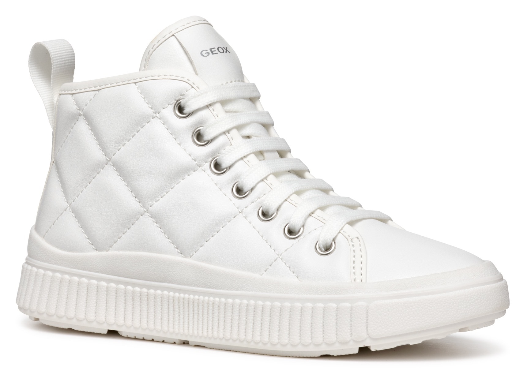 Geox Sneaker "J LAQUINNY GIRL B" High Top Sneaker, Schnürboots, Freizeitschuh mit Reißverschluss von Geox