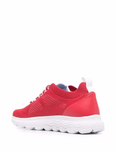 Geox Damen D Spherica A Sneakers, Rot, 38 EU von Geox