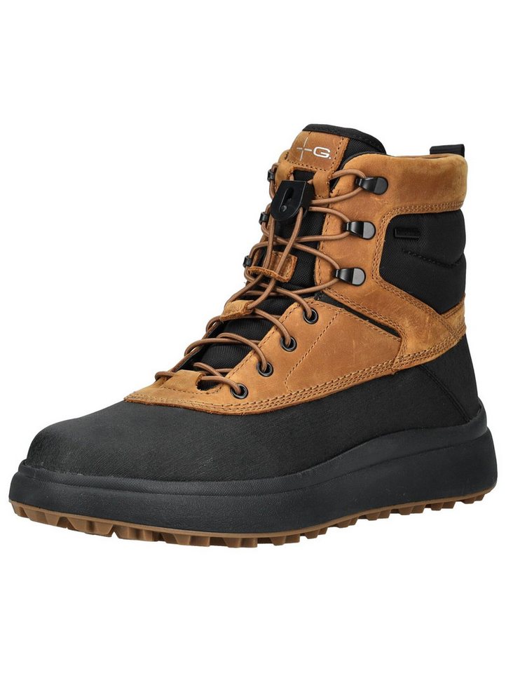 Geox Stiefelette Leder/Textil . Schnürstiefelette von Geox