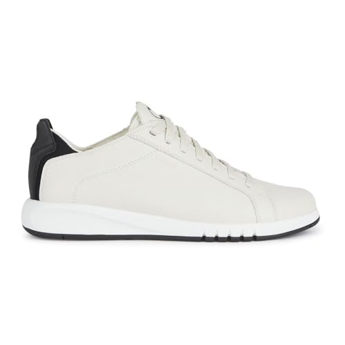 Geox U AERANTIS A Sneaker, White/Black, 39 EU von Geox