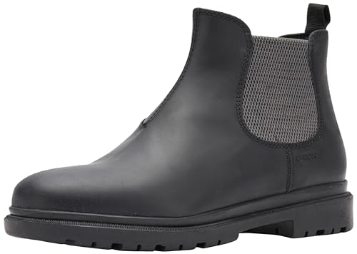 Geox U ANDALO Ankle Boot, Black/DK Grey, 41 EU von Geox