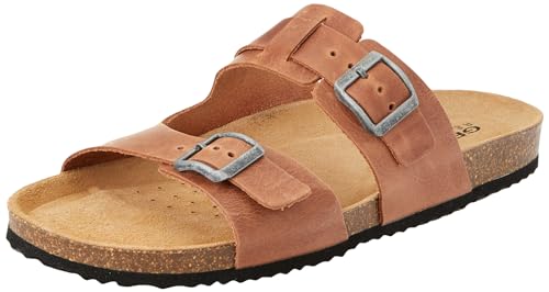 Geox U Ghita B Slide Sandal, Light Brown von Geox