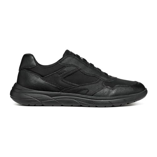 Geox U Portello A Sneaker, Black, 41 EU von Geox