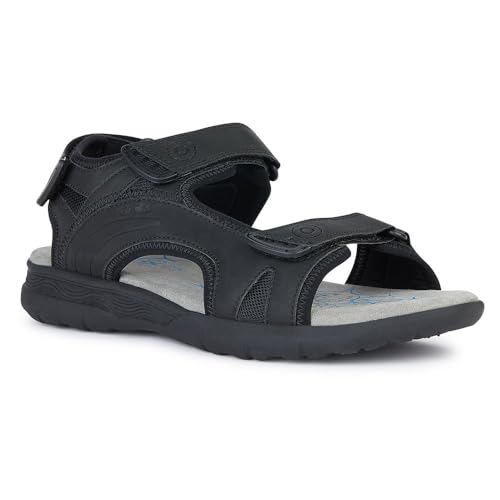 Geox U SPHERICA EC5 A Sport Sandal, Black, 46 EU von Geox