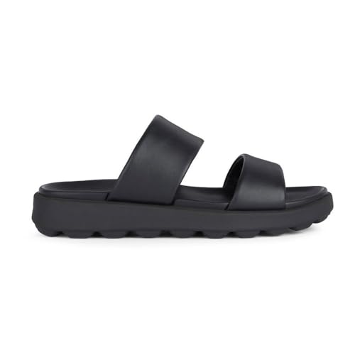 Geox U SPHERICA EC6 A Slide Sandal, Black von Geox