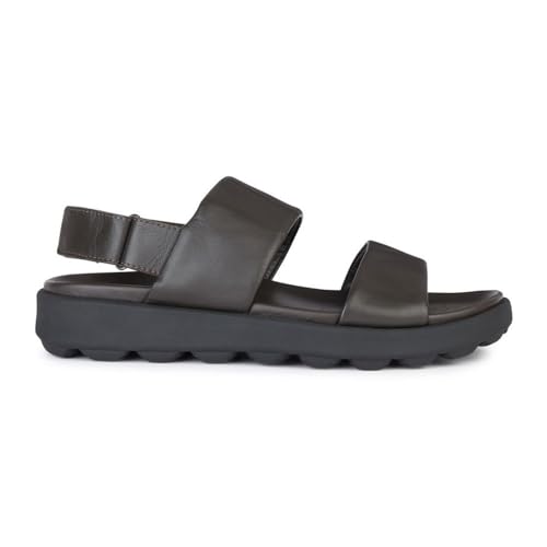 Geox U SPHERICA EC6 C Slide Sandal, Dark Brown von Geox