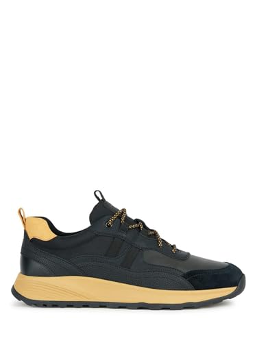 Geox U TERRESTRE A Sneaker, Black/Ochre, 45 EU von Geox