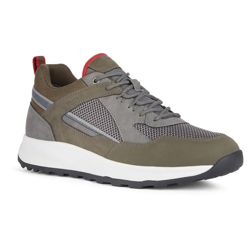 Geox U TERRESTRE A Sneaker, DK Stone/Military von Geox