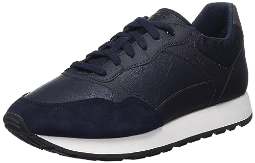 Geox Herren U VICENDA D Sneaker, Navy/Black, 43 EU von Geox