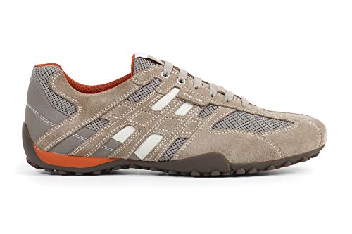 Geox Herren U Snake K Sneaker, Beige Dk Orange, 44 EU von Geox