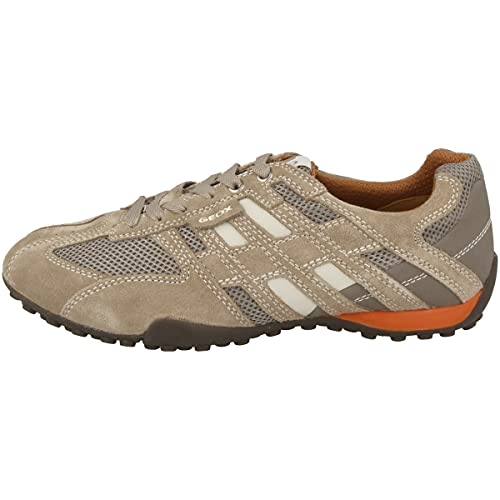 Geox Herren U Snake K Sneaker, Beige Dk Orange, 46 EU von Geox