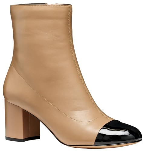 Geox WOMAN D VIRNILISA 65 ANKLE BOOTS BEIGE/BLACK 39.5_EU von Geox