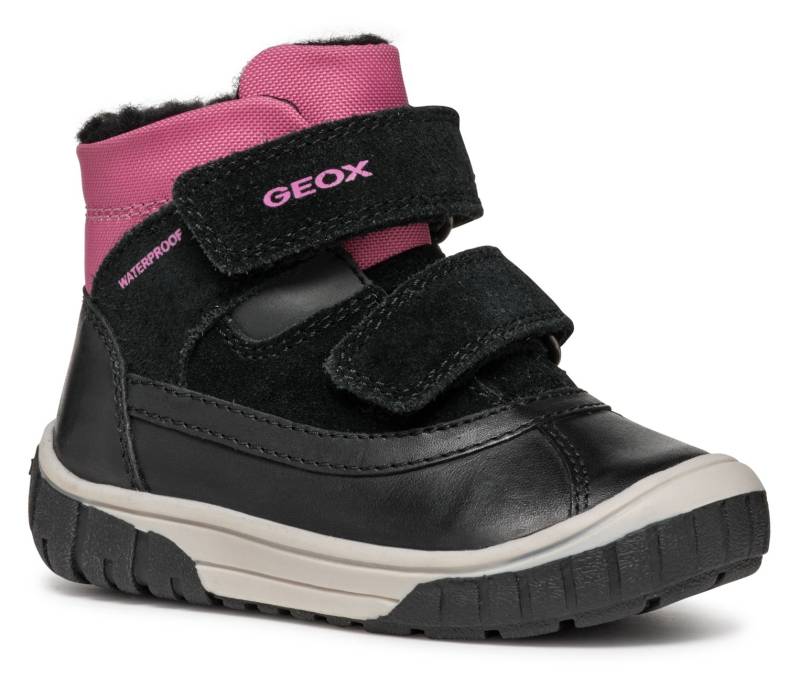 Geox Winterboots "B OMAR GIRL WPF C", Klettstiefel, Babystiefel, Winterstiefel mit Kontrastbesatz von Geox