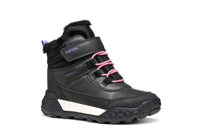 Geox Winterboots "J TREKKYUP GIRL B AB" Freizeitstiefel, Boots mit Warmfutter, Größenschablone zum Download von Geox