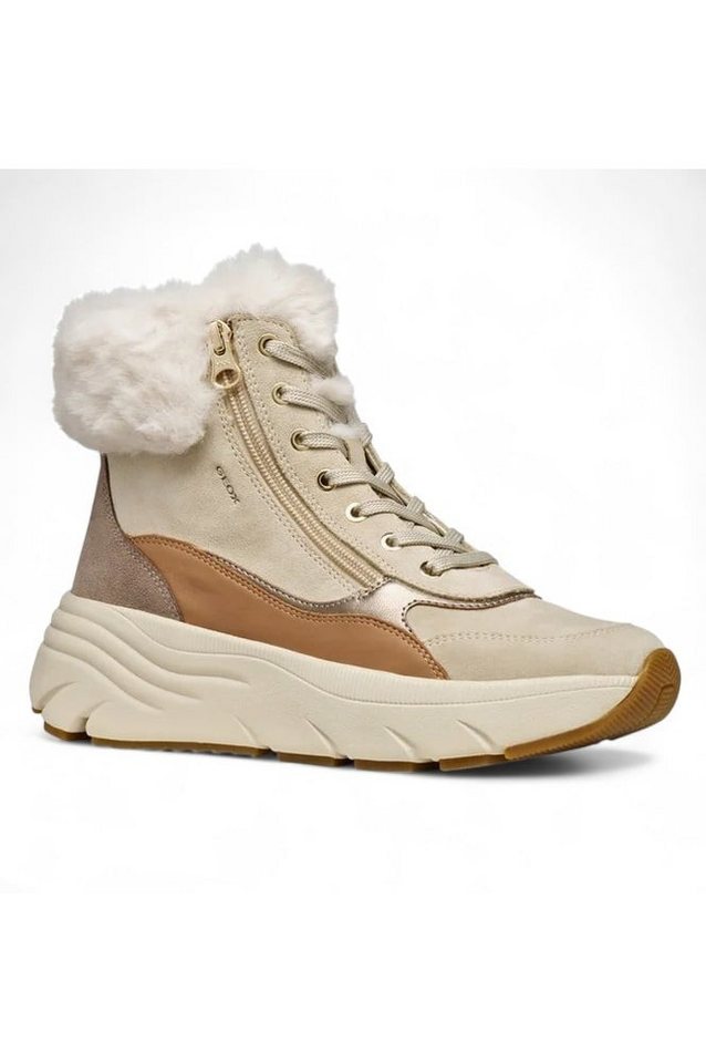 Geox Winterschuhe Diamanta B (Leder, mit seitlichen Reissverschluss) Winterstiefel von Geox