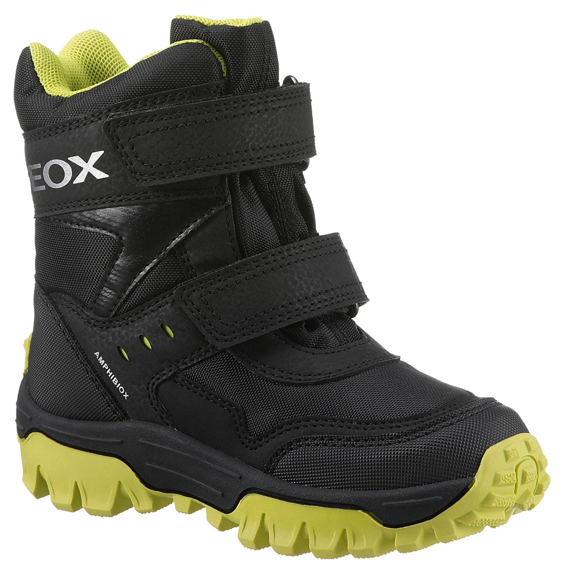 Geox Winterstiefel "J HIMALAYA BOY B ABX", Klettstiefel, Kindergarten Schuh mit praktischem Wechselfußbett von Geox