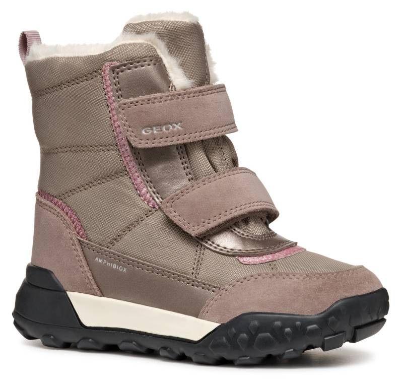 Geox Winterstiefel "J TREKKYUP GIRL B ABX" Klettstiefel, Snowboots, Winterstiefel mit Warmfutter von Geox