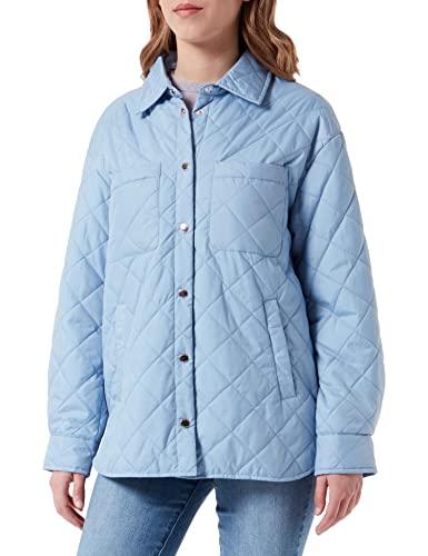 Geox Women's W ASHEELY Jacket, Dusty Blue, 44 von Geox