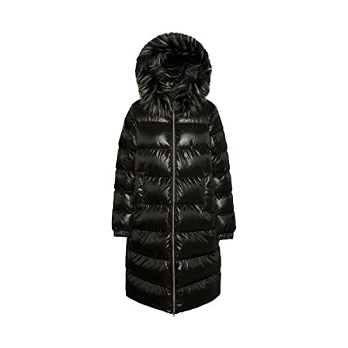 Geox Women's W BACKSIE Jacket, Black, 42 von Geox