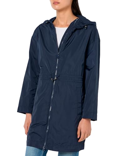 Geox Women's W BULMYA Long Parka Jacket, Navy Blazer, 42 von Geox