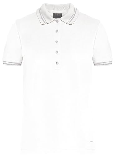 Geox Women's W Polo Shirt, Optical White, L von Geox