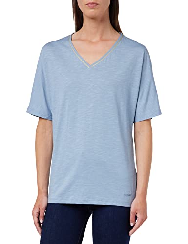 Geox Women's W T-Shirt, Dusty Blue, M von Geox