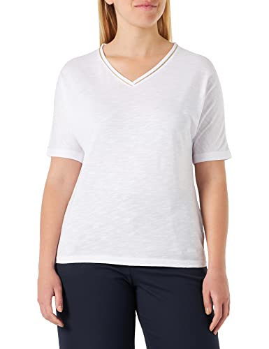 Geox Women's W T-Shirt, Optical White, XL von Geox