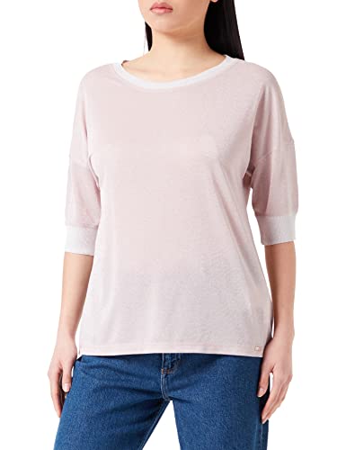 Geox Women's W T-Shirt, Sepia Rose Lurex, L von Geox