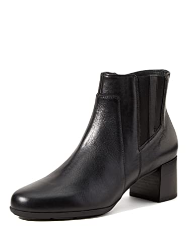 Geox Mädchen D New Annya Mid B Stiefeletten, Schwarz, 36 EU von Geox