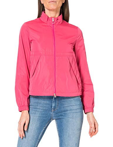 Geox Womens W BLOMIEE U-Light Polyester Jacket, Gr. D: 38 (I: 44), Pink Ibisco (Rosa) von Geox
