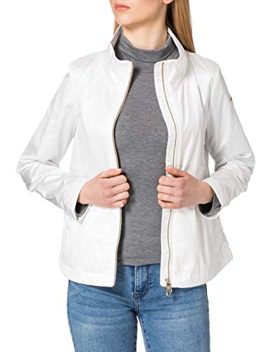 Geox Womens W Gerbera N-Satin Bright Jacket, Snow, 46 (I52) von Geox