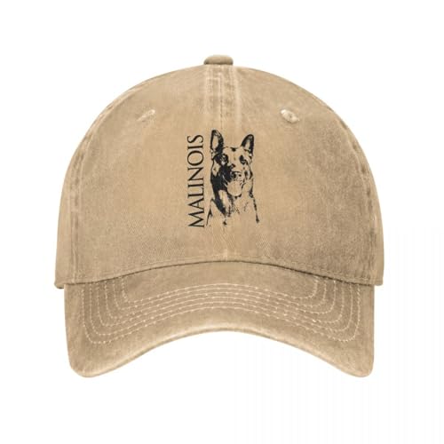 Baseballkappe Hip Hop Sonnenhut Malinois Hund Belgischer Schäferhund Mechelaar Männer Frauen Baseballkappe Distressed Washed Caps Mode Outdoor Sommer Verstellbare Sonnenkappe Geburtstagsgeschenk von GeRRiT