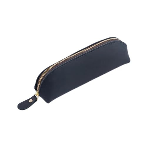 Federmäppchen aus Leder Leder-Stifttasche, handgefertigte Geldbörse, Studenten-Stifttasche für Arbeit, Büro (Farbe : Black, Size : 18x5cm) von GerRit